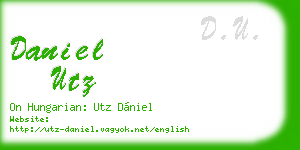 daniel utz business card